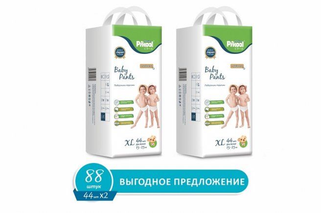фото упаковки Pikool Premium Подгузники-трусики детские